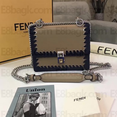 Fendi KAN I SMALL Mini bag in Apricot leather 19cm(BNK-751003)
