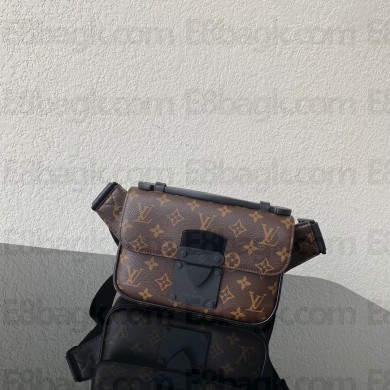 louis vuittton Monogram Macassar canvas S LOCK SLING BAG M45807