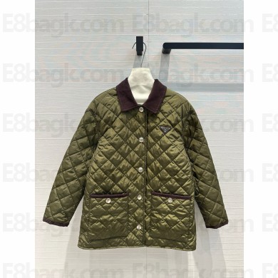 PRADA MILITARY GREEN Light Re-Nylon jacket 292166 2024 