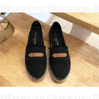 Louis Vuitton Helios Flat Espadrille black 2024