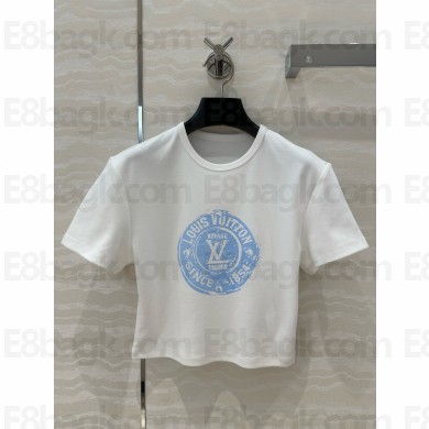 LOUIS VUITTON WHITE STAMP T-SHIRT 1AHIZF 2025