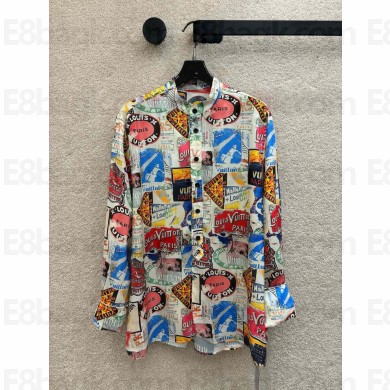 LOUIS VUITTON Elysee Palace Silk Shirt 1AFKYQ 2024