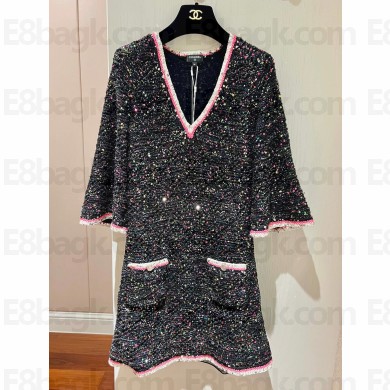 Chanel MULTICOLOR SEQUINS DRESS 2024