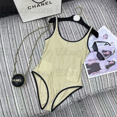 CHANEL GOLD Stretch Jersey Swimsuit P78540 2025