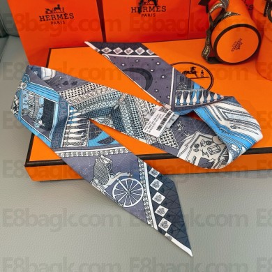 Hermes Twilly Silk Scarf 5x86cm 250220 09 2025