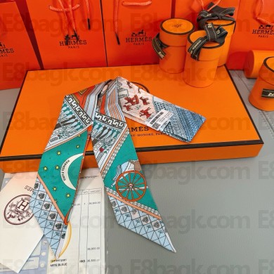 Hermes Twilly Silk Scarf 5x86cm 250220 10 2025