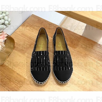Chanel WHITE/BLACK STRIPE Espadrilles G29762 2023