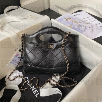 Chanel 31 nano Shopping Bag in Calfskin black 2024