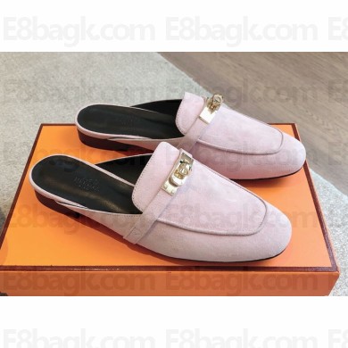 Hermes suede leather Buckle Oz  Mules Shoes 07 2024