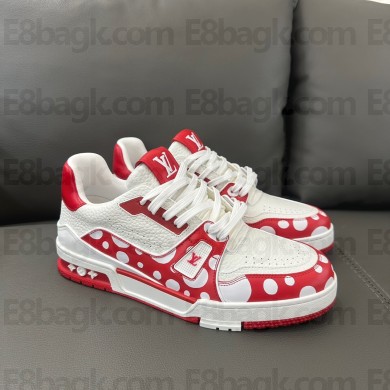 LV x YK LV men's Trainer Sneaker red 2023