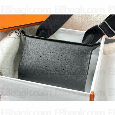 hermes videpoches bag in togo leather BLACK 2025(original quality+handmade)