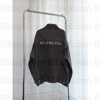 Balenciaga Logo embellished denim black 2023 