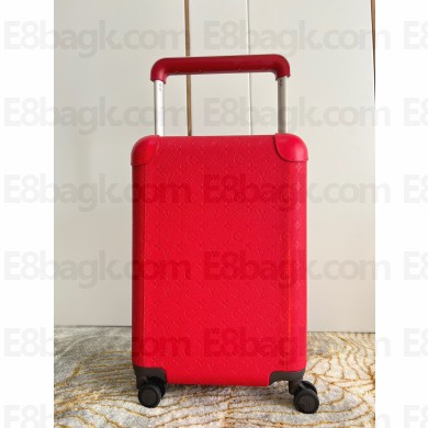 louis vuitton Taurillon leather Horizon 55 suitcase m20438 red