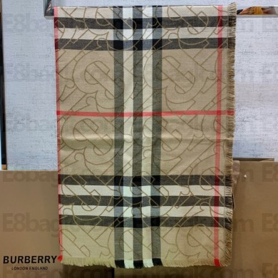 burberry beige check cashmere scarf