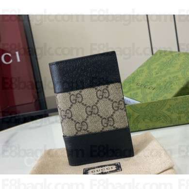 Gucci GG Supreme wallet 806151 Beige canvas and black leather 2024