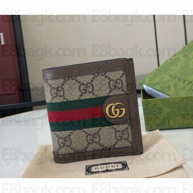 Gucci interior Ophidia wallet 732016 Beige and ebony GG Supreme canvas 2024