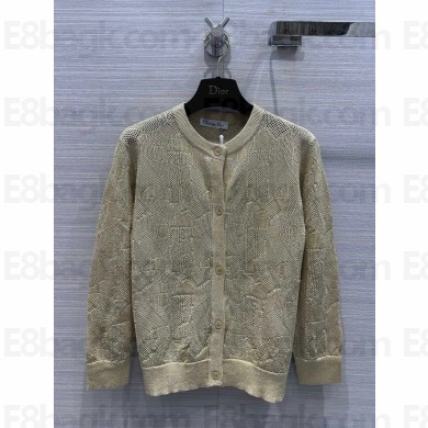 DIOR Gold-Tone Technical Mesh CARDIGAN 2023