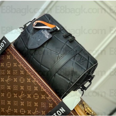 Louis Vuitton City Keepall Bag in Grainy Calfskin M21543 Black 2023