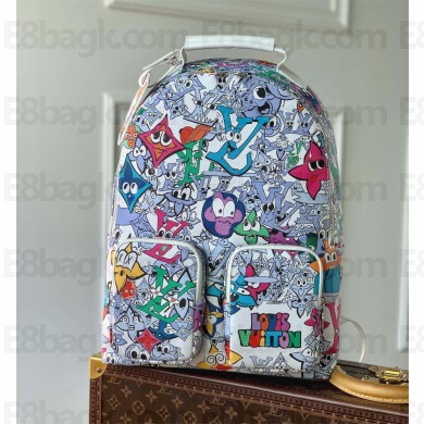 Louis Vuitton Multipocket Backpack Bag in Graffiti Canvas M21846 White/Multicolor 2022 