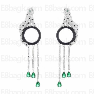 cartier panther earrings with fringe silver 2021