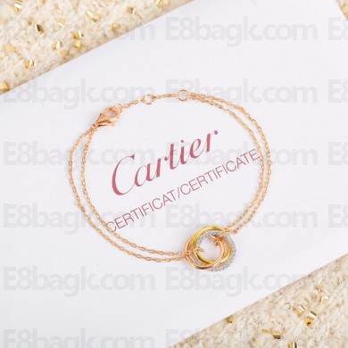 cartier trinity bracelet pink gold