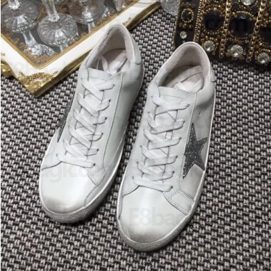 Golden Goose Deluxe Brand Superstar Sneakers GCOWS590  white/silver 2018