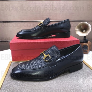 ferragamo men's calfskin loafers 01 2022