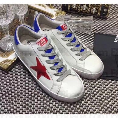 Golden Goose Deluxe Brand Superstar Sneakers White/Blue 2018