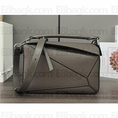 LOEWE Small Puzzle bag in soft grained calfskin elephant gray 2024