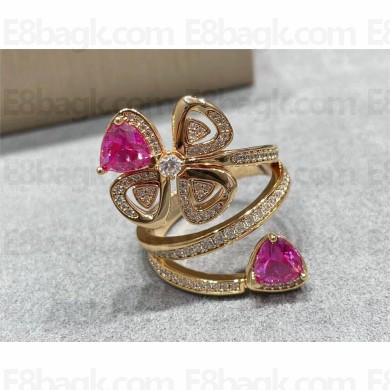 BVLGARI DIAMONDS Fiorever RING PINK GOLD