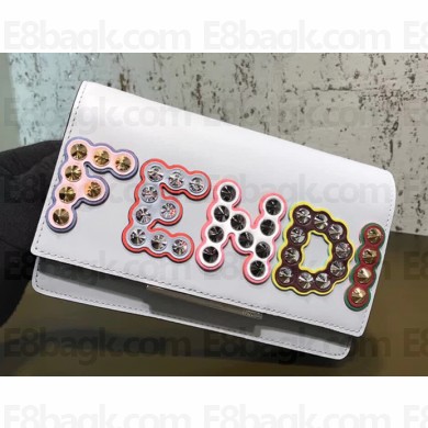 Fendi Mini Shoulder Bag on Chain Blue