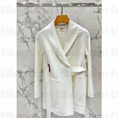 hermes cashmere long coat white 2023