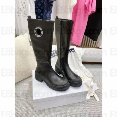 Dior Black Supple Calfskin Symbol Boot 2022