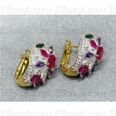BVLGARI Serpenti Viper earrings yellow gold/red