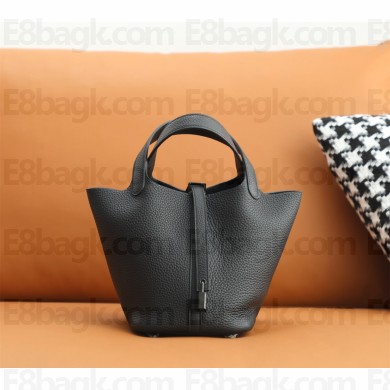Hermes Picotin Lock Bag in original togo leather so black(handmade)