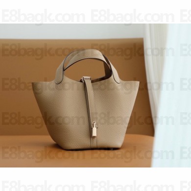 Hermes Picotin Lock Bag in original togo leather chai with gold hardware(handmade)