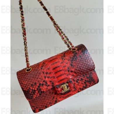 Chanel Python Medium Classic flap bag 1112 04 2024