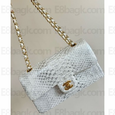 Chanel Python Medium Classic flap bag 1112 05 2024
