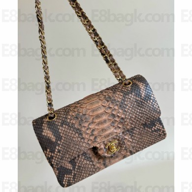 Chanel Python Medium Classic flap bag 1112 06 2024