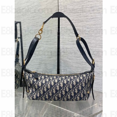 Dior blue Oblique Jacquard Small D-Journey Bag 2025
