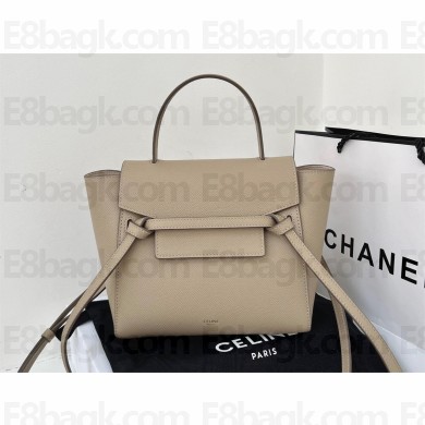 Celine  Nano Belt bag in grained calfskin khaki 2024