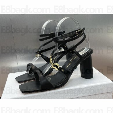Dior C'est Heel 9cm Sandal in black calfskin 2024
