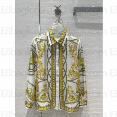 Versace printed silk shirt 02 2024