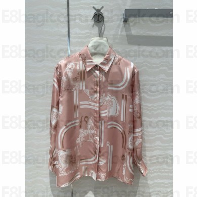 hermes printed silk shirt 02 2024