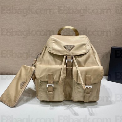 Prada Medium Nylon Backpack 1BZ811 apricot 2021