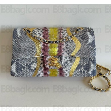 Chanel Python Medium Classic flap bag 1112 15 2024
