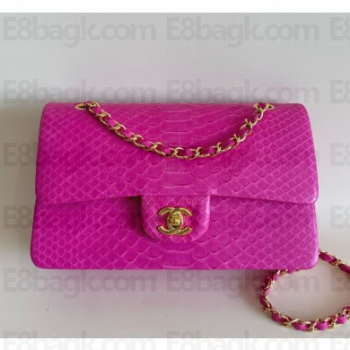 Chanel Python Medium Classic flap bag 1112 20 2024