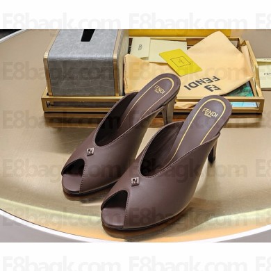 Fendi FFold brown eel leather sandals 1113-2024