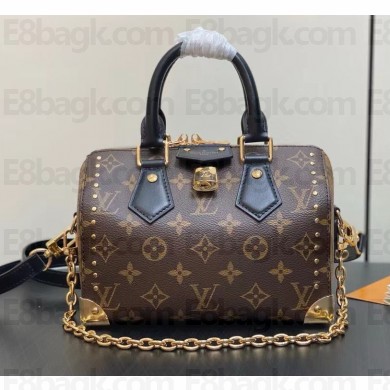 louis vuitton Speedy Trunk 20 Monogram canvas Cowhide-leather trim M13146  2024