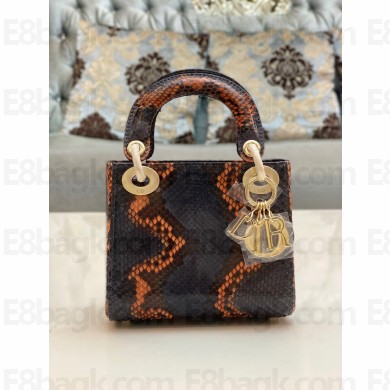 Lady Dior Python leather Mini Bag 11 2023